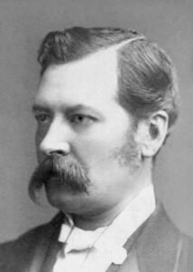 Arthur O'Shaughnessy, ca 1875. Coined the term Movers and Shakers in his poem Ode