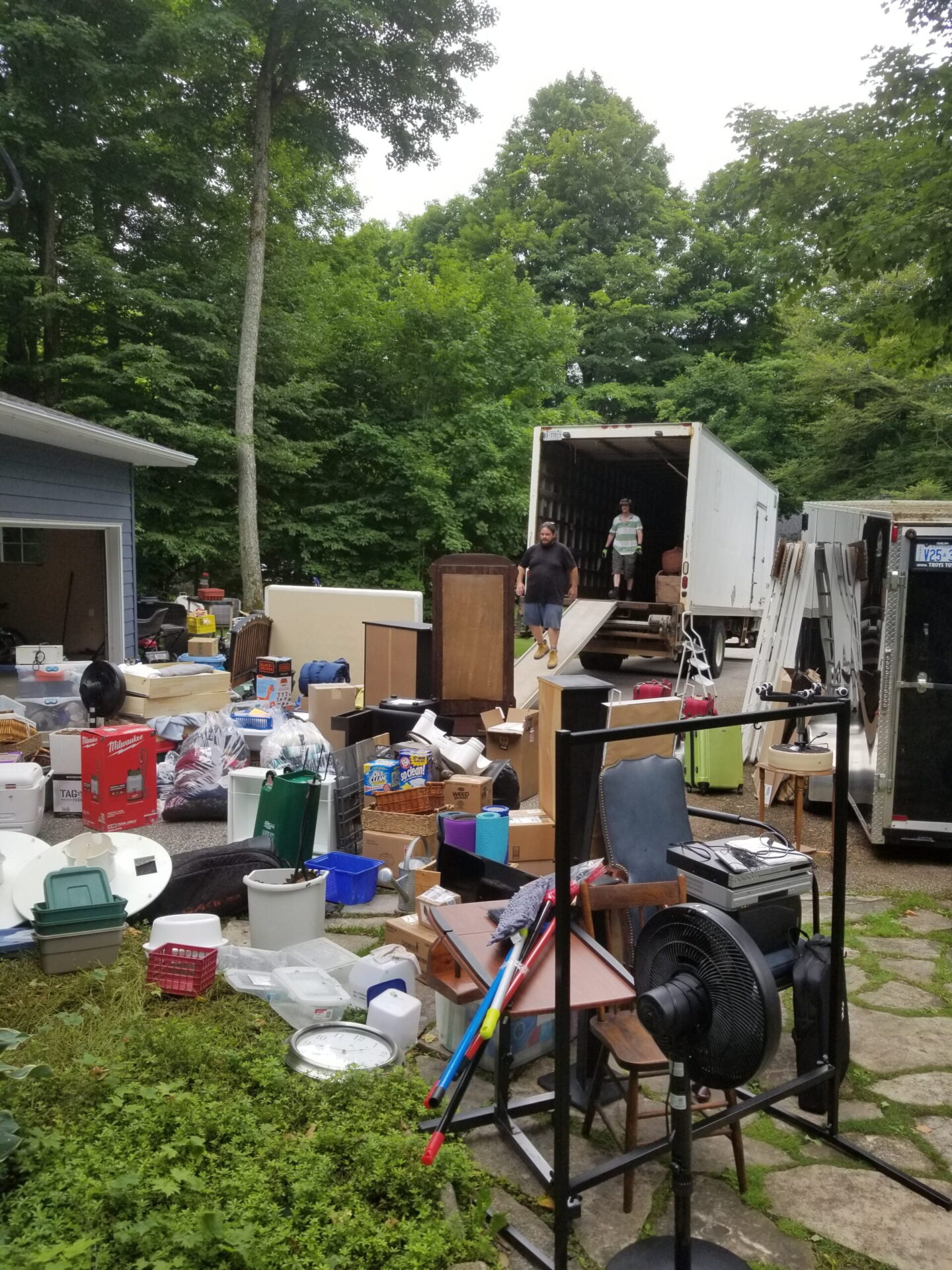 Moving Day, loaded Truck, long haul load, 4 Kayaks moving load, tightly packed, no damages. ,